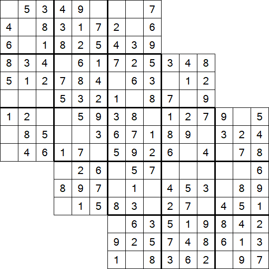 Tripledoku - Einfach