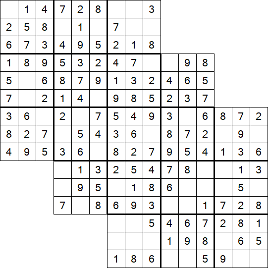 Tripledoku - Einfach