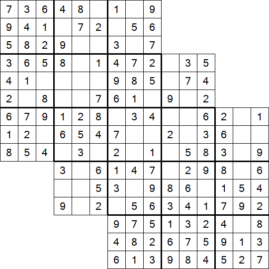 Tripledoku - Einfach