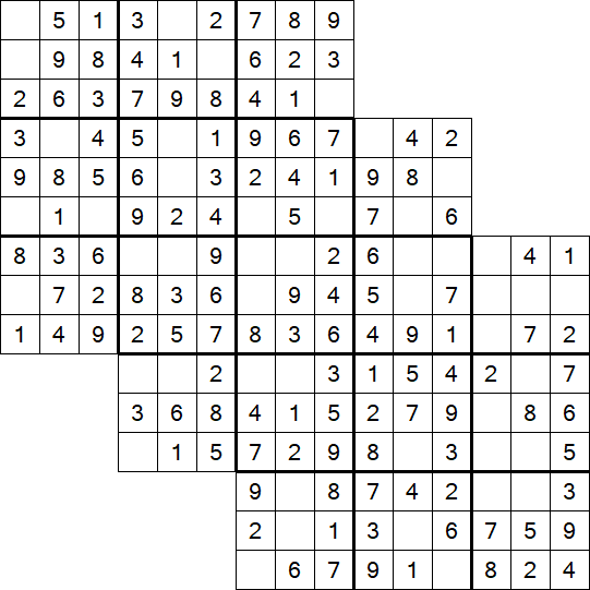 Tripledoku - Einfach