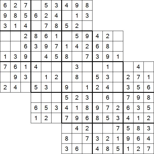 Tripledoku - Einfach