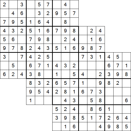 Tripledoku - Einfach