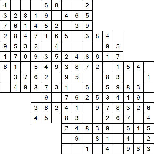 Tripledoku - Einfach