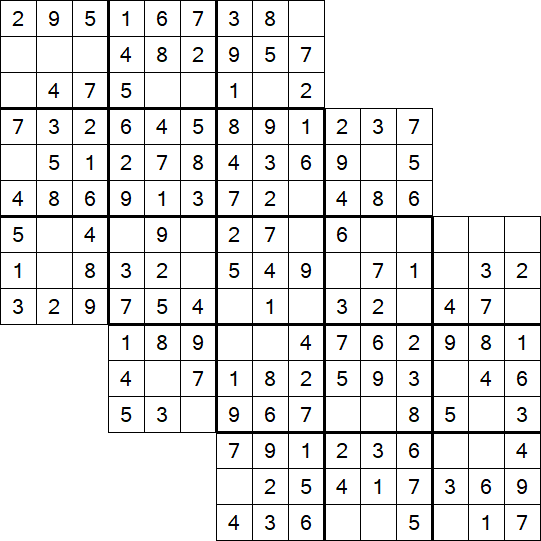 Tripledoku - Einfach