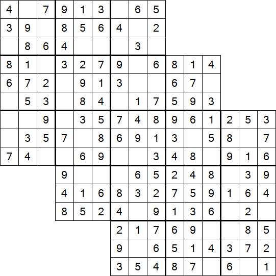 Tripledoku - Einfach