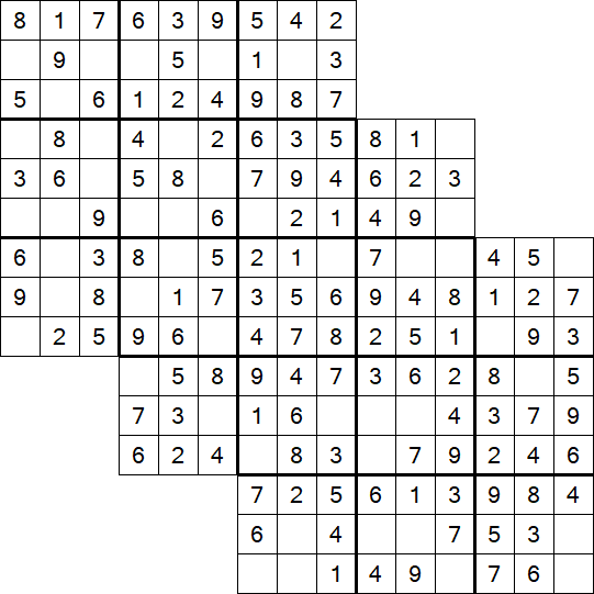 Tripledoku - Einfach