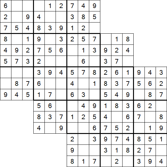 Tripledoku - Einfach