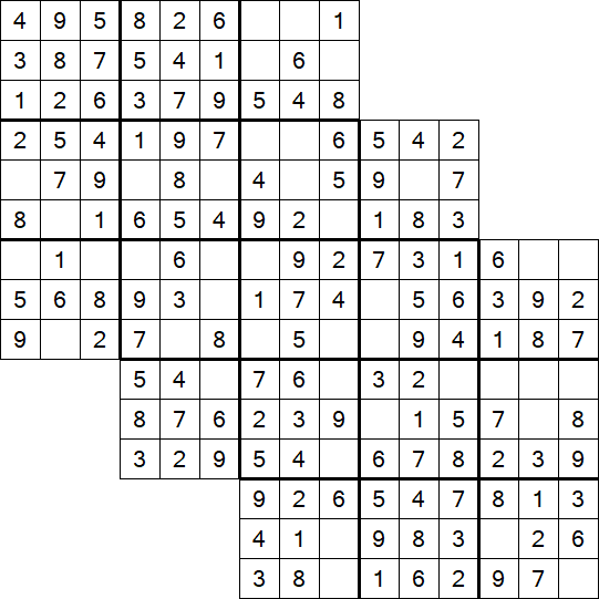 Tripledoku - Einfach