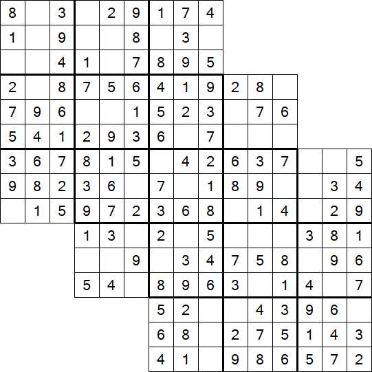 Tripledoku - Einfach