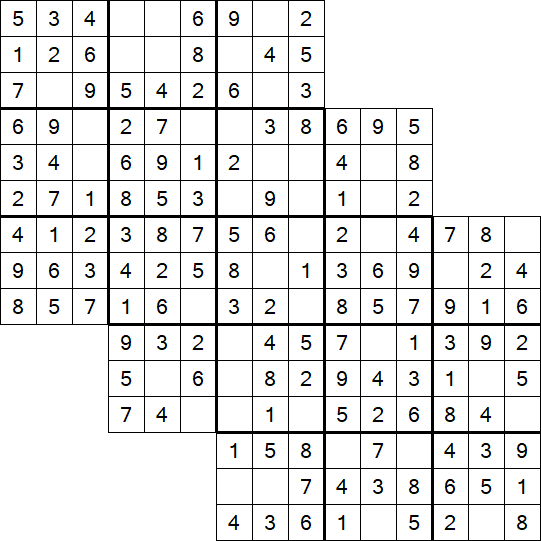 Tripledoku - Einfach