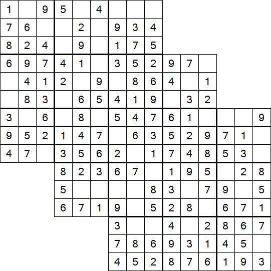 Tripledoku - Einfach