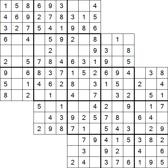 Tripledoku - Einfach