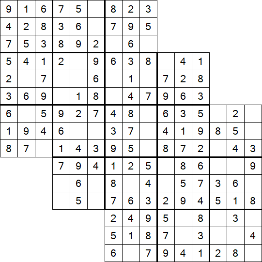 Tripledoku - Einfach