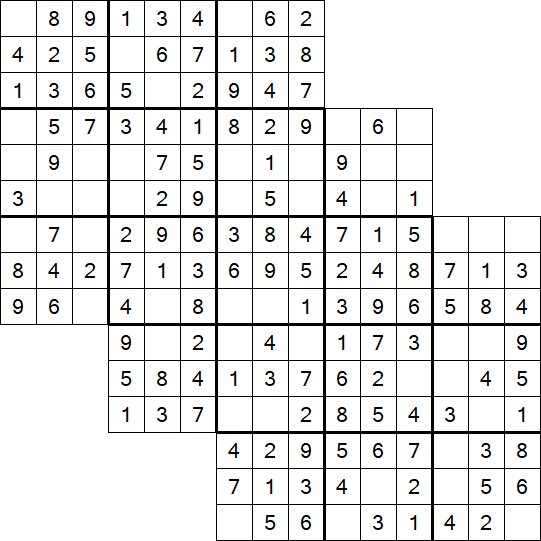 Tripledoku - Einfach