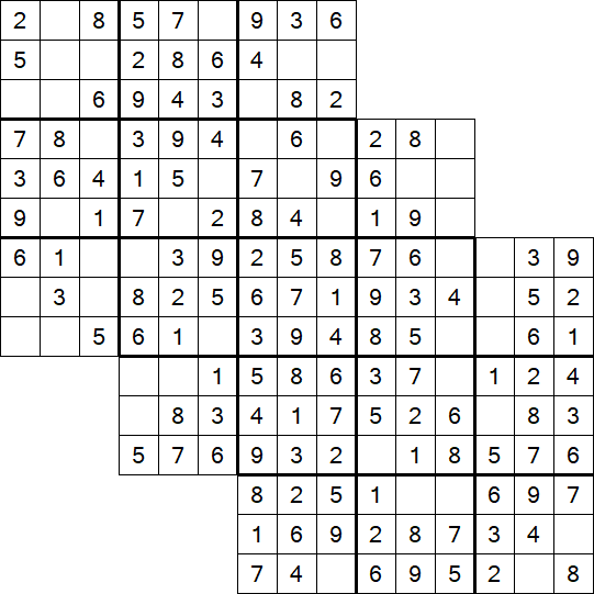 Tripledoku - Einfach