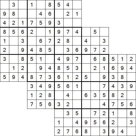 Tripledoku - Einfach