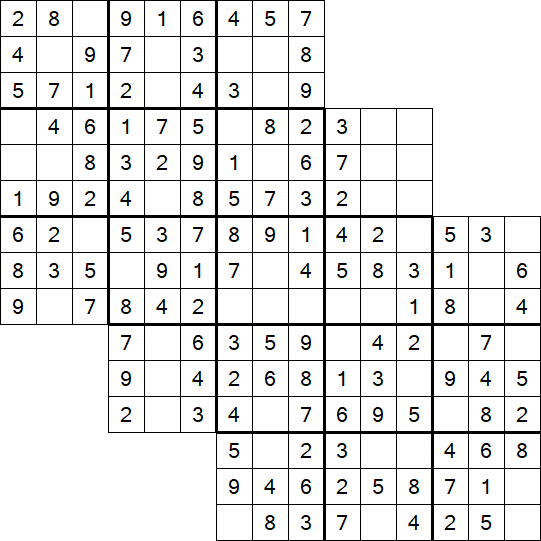 Tripledoku - Einfach