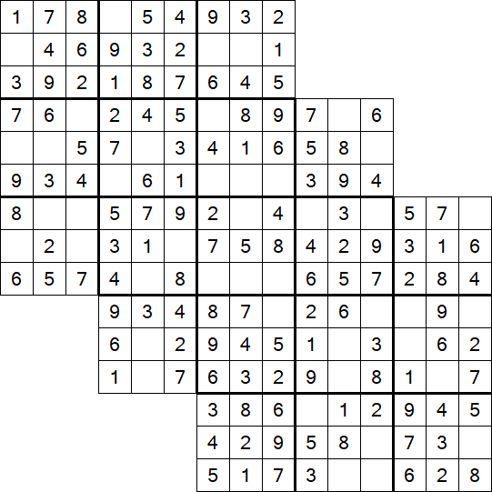 Tripledoku - Einfach