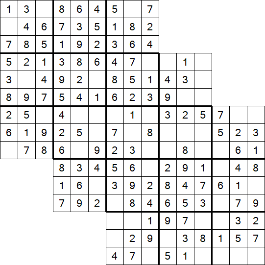 Tripledoku - Einfach