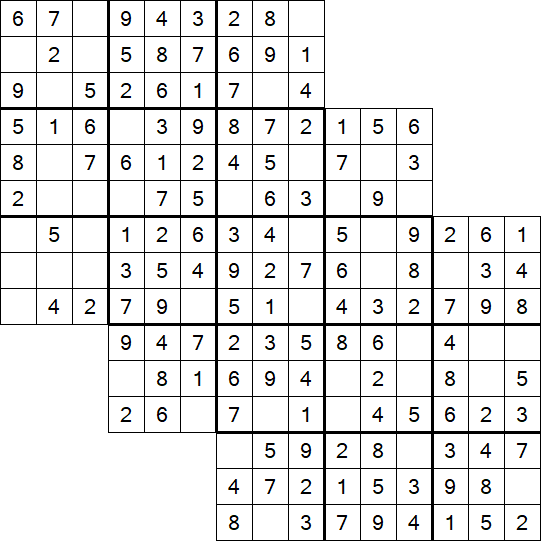 Tripledoku - Einfach