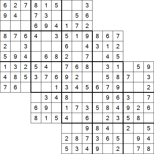 Tripledoku - Einfach