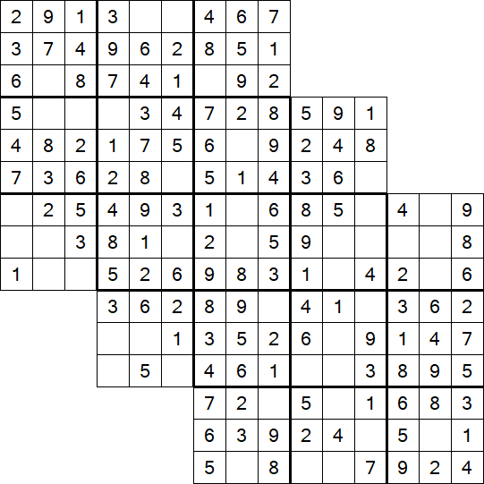 Tripledoku - Einfach