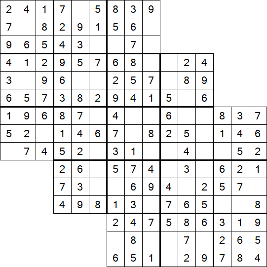 Tripledoku - Einfach