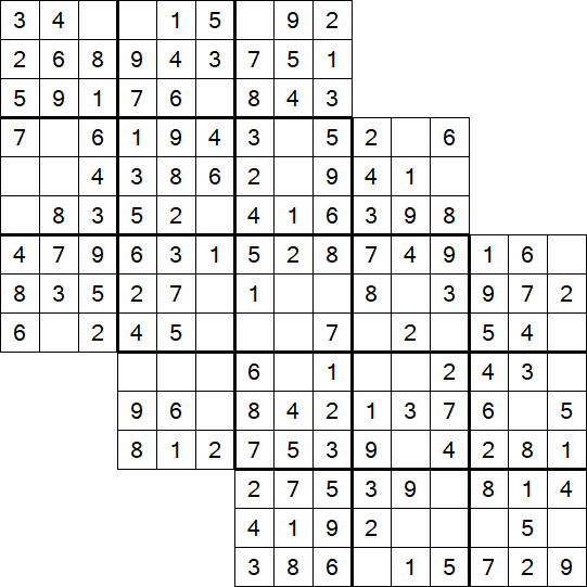 Tripledoku - Einfach