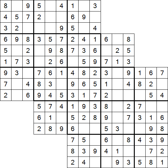 Tripledoku - Einfach