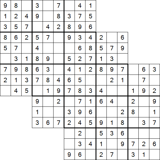 Tripledoku - Einfach