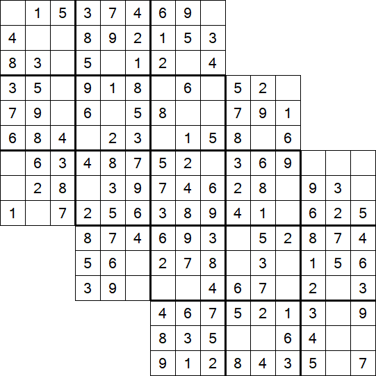 Tripledoku - Einfach