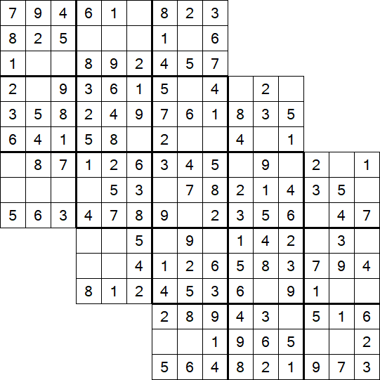 Tripledoku - Einfach