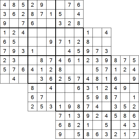 Tripledoku - Einfach