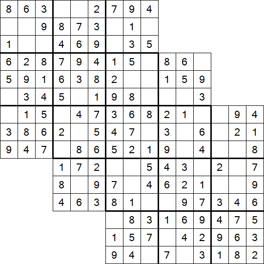 Tripledoku - Einfach