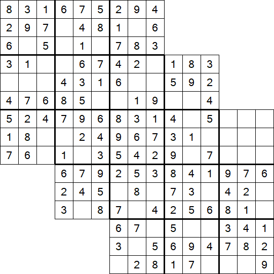 Tripledoku - Einfach