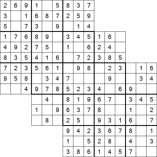 Tripledoku - Einfach