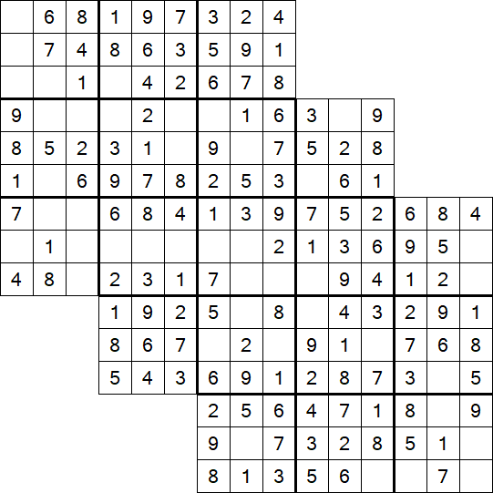 Tripledoku - Einfach