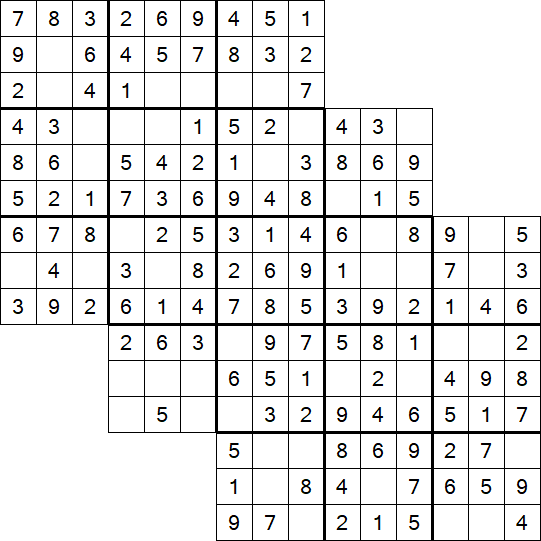 Tripledoku - Einfach