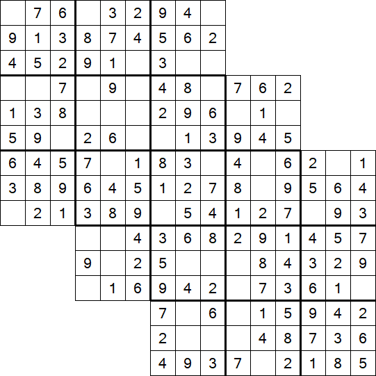 Tripledoku - Einfach