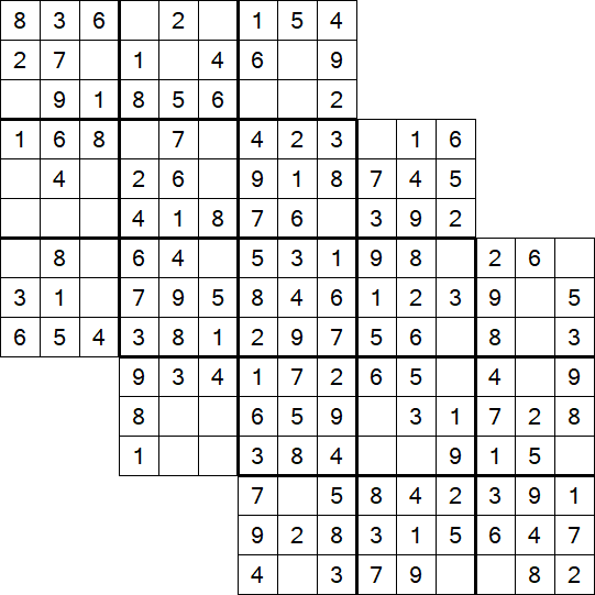 Tripledoku - Einfach