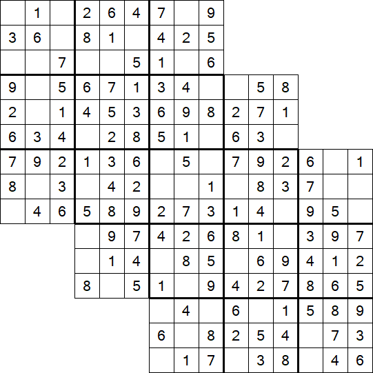 Tripledoku - Einfach