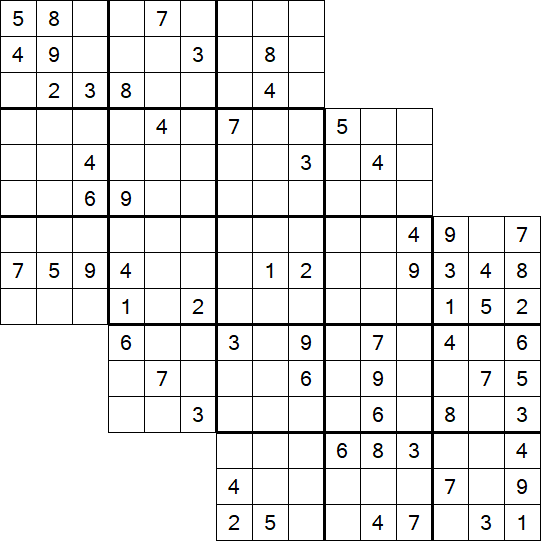 Tripledoku - Difficile