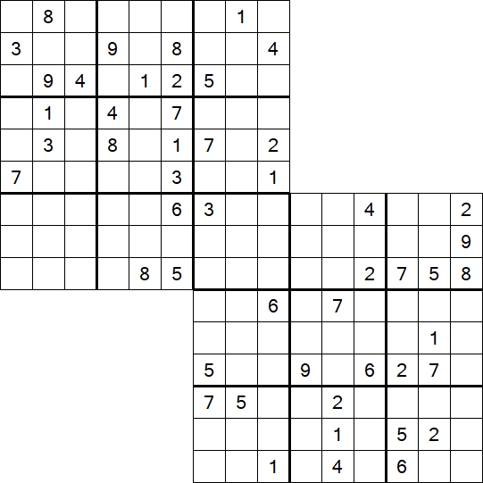 Twodoku - Schwierig