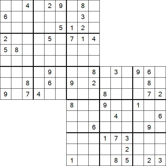 Twodoku - Schwierig