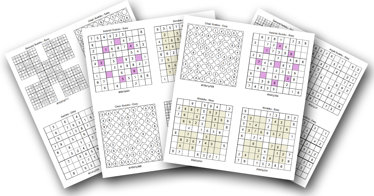 PRINTABLE SUDOKU  Sudoku, Sudoku printable, Sudoku puzzles