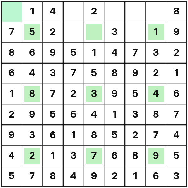 Center Dot Sudoku das maßgebliche gebiet vollständig lesen