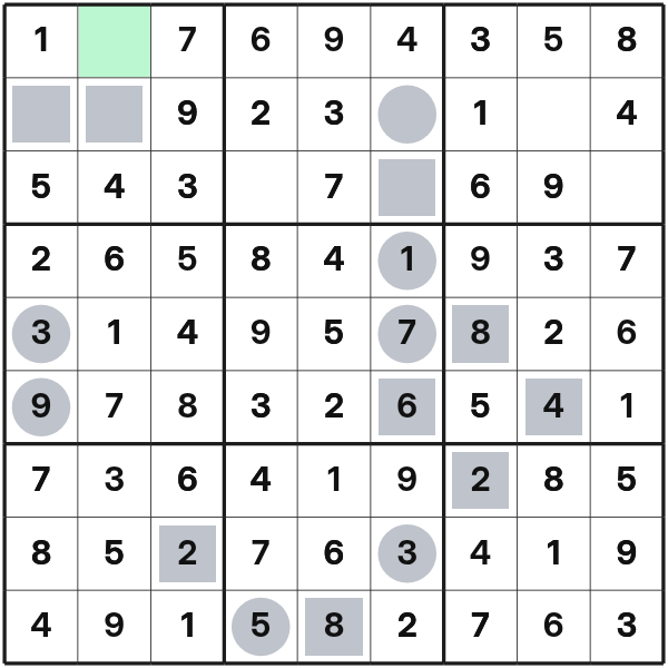Even-Odd Sudoku eine fast vollständige zeile schließen