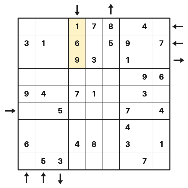 Position bounds in a three-cell Rossini sequence