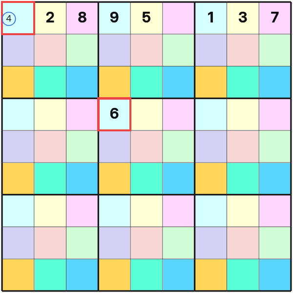 Extra unit forces a single in Sudoku DG