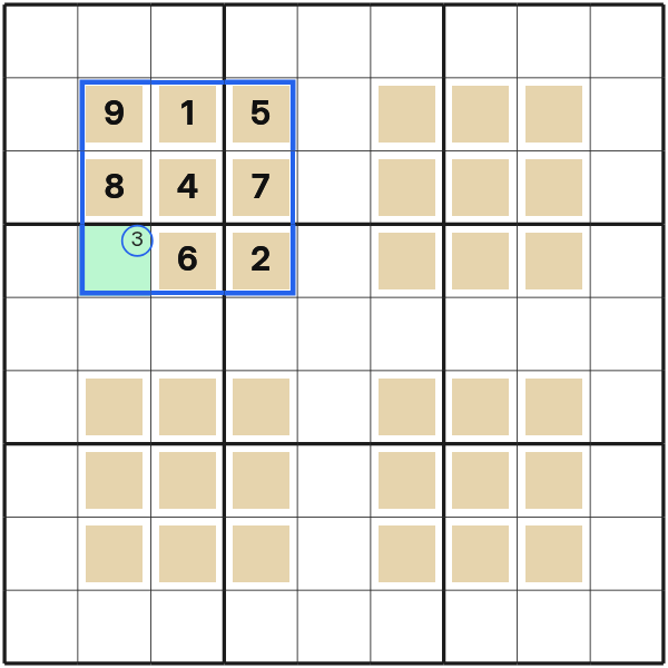 Sparse extra-unit full house in Windoku